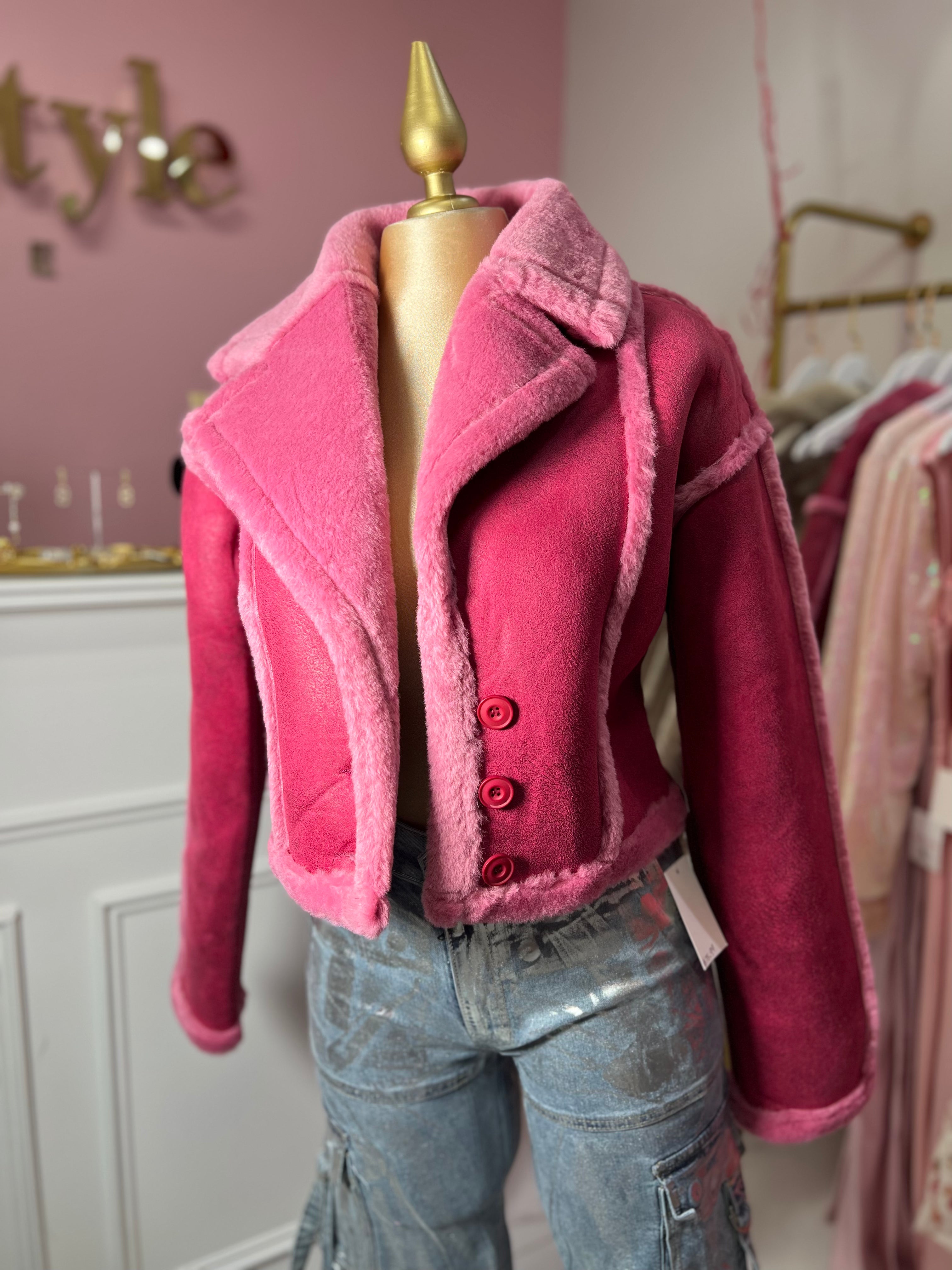 Love pink jacket