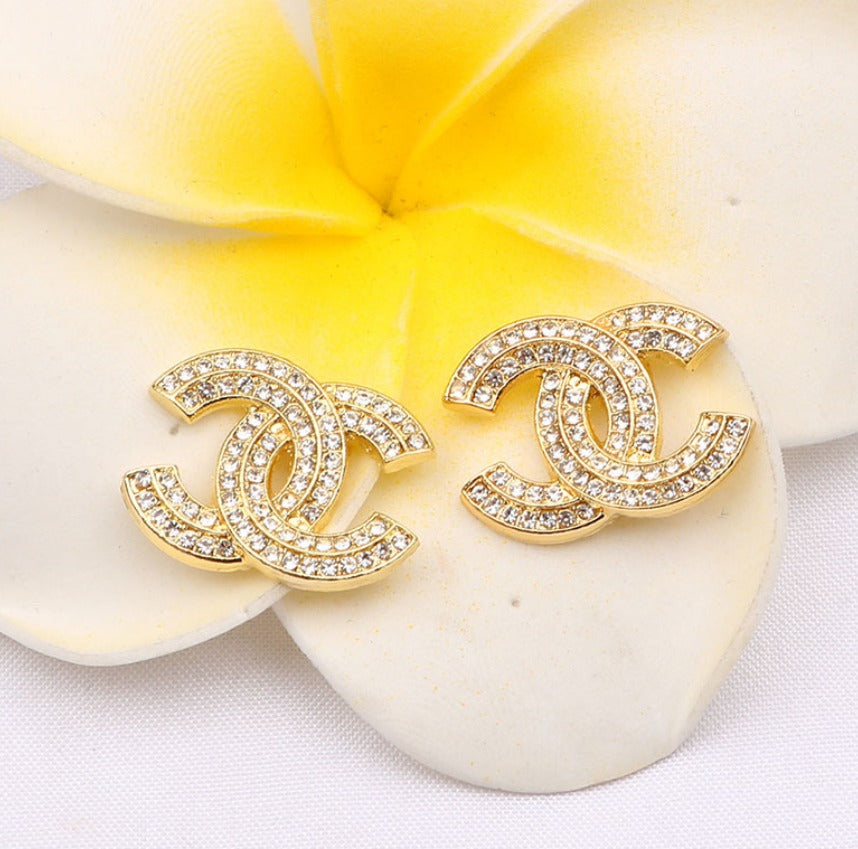 CC RHINESTONE EARRINGS